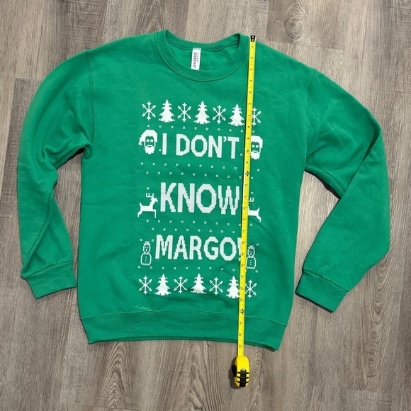 Jerzees Green Crewneck Holiday Sweater - Picture 3 of 5